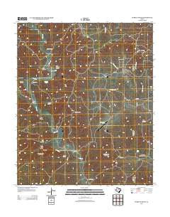 Pursley House Texas Historical topographic map, 1:24000 scale, 7.5 X 7.5 Minute, Year 2012