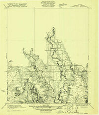 Quarry Creek Texas Historical topographic map, 1:31680 scale, 7.5 X 7.5 Minute, Year 1921