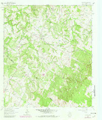 Red Rock Texas Historical topographic map, 1:24000 scale, 7.5 X 7.5 Minute, Year 1964