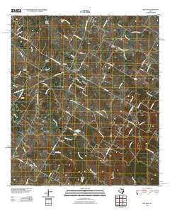 Red Rock Texas Historical topographic map, 1:24000 scale, 7.5 X 7.5 Minute, Year 2010