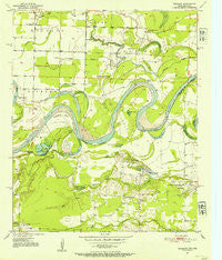 Redbank Texas Historical topographic map, 1:24000 scale, 7.5 X 7.5 Minute, Year 1950