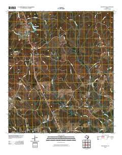 Roganville Texas Historical topographic map, 1:24000 scale, 7.5 X 7.5 Minute, Year 2010