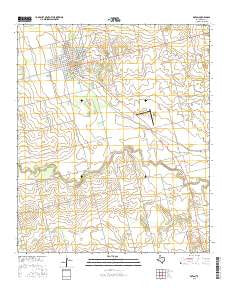Rotan Texas Current topographic map, 1:24000 scale, 7.5 X 7.5 Minute, Year 2016