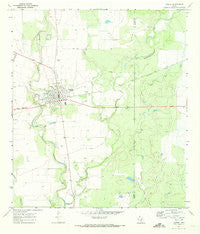 Sabinal Texas Historical topographic map, 1:24000 scale, 7.5 X 7.5 Minute, Year 1970