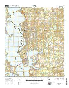 Saline Bay Texas Current topographic map, 1:24000 scale, 7.5 X 7.5 Minute, Year 2016