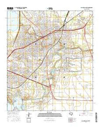 San Angelo South Texas Current topographic map, 1:24000 scale, 7.5 X 7.5 Minute, Year 2016