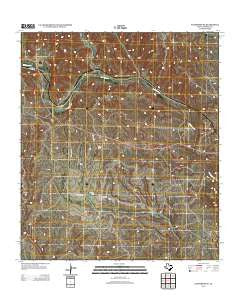 Sanderson SE Texas Historical topographic map, 1:24000 scale, 7.5 X 7.5 Minute, Year 2012