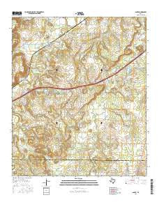 Santo Texas Current topographic map, 1:24000 scale, 7.5 X 7.5 Minute, Year 2016