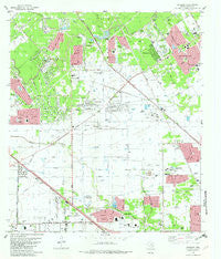 Satsuma Texas Historical topographic map, 1:24000 scale, 7.5 X 7.5 Minute, Year 1982
