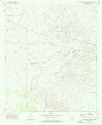 Screw Bean Draw West Texas Historical topographic map, 1:24000 scale, 7.5 X 7.5 Minute, Year 1973