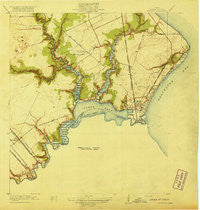 Seabrook Texas Historical topographic map, 1:31680 scale, 7.5 X 7.5 Minute, Year 1920