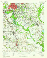 Seagoville Texas Historical topographic map, 1:62500 scale, 15 X 15 Minute, Year 1959