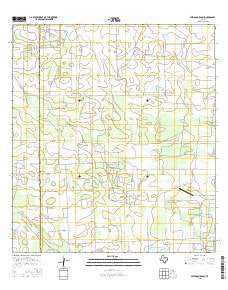 Seeligson Ranch Texas Current topographic map, 1:24000 scale, 7.5 X 7.5 Minute, Year 2016