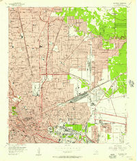 Settegast Texas Historical topographic map, 1:24000 scale, 7.5 X 7.5 Minute, Year 1955
