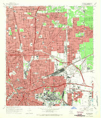 Settegast Texas Historical topographic map, 1:24000 scale, 7.5 X 7.5 Minute, Year 1967