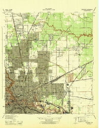 Settegast Texas Historical topographic map, 1:31680 scale, 7.5 X 7.5 Minute, Year 1946