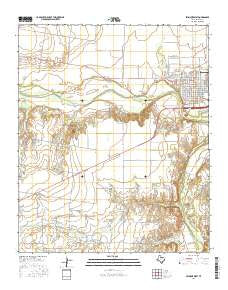 Seymour West Texas Current topographic map, 1:24000 scale, 7.5 X 7.5 Minute, Year 2016