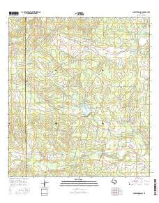 Shaeffer Ranch Texas Current topographic map, 1:24000 scale, 7.5 X 7.5 Minute, Year 2016
