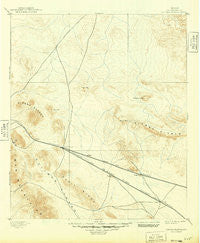 Sierra Blanca Texas Historical topographic map, 1:125000 scale, 30 X 30 Minute, Year 1895