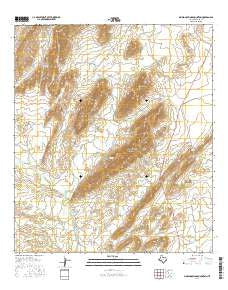 Simpson Springs Mountain Texas Current topographic map, 1:24000 scale, 7.5 X 7.5 Minute, Year 2016