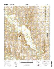 Slidell Texas Current topographic map, 1:24000 scale, 7.5 X 7.5 Minute, Year 2016