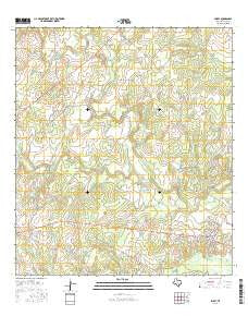 Smiley Texas Current topographic map, 1:24000 scale, 7.5 X 7.5 Minute, Year 2016