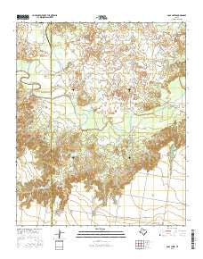 Soap Creek Texas Current topographic map, 1:24000 scale, 7.5 X 7.5 Minute, Year 2016