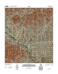 Sosa Peak Texas Historical topographic map, 1:24000 scale, 7.5 X 7.5 Minute, Year 2012
