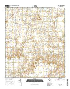 Spade Ranch Texas Current topographic map, 1:24000 scale, 7.5 X 7.5 Minute, Year 2016