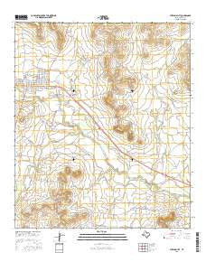 Sterling City Texas Current topographic map, 1:24000 scale, 7.5 X 7.5 Minute, Year 2016