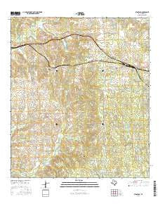 Stoneham Texas Current topographic map, 1:24000 scale, 7.5 X 7.5 Minute, Year 2016