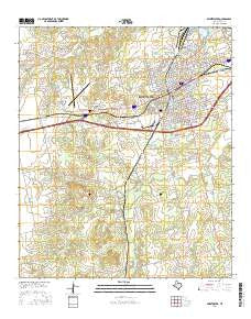 Sweetwater Texas Current topographic map, 1:24000 scale, 7.5 X 7.5 Minute, Year 2016