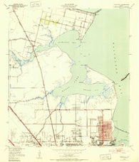 Texas City Texas Historical topographic map, 1:24000 scale, 7.5 X 7.5 Minute, Year 1943