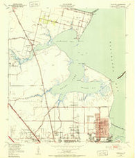 Texas City Texas Historical topographic map, 1:24000 scale, 7.5 X 7.5 Minute, Year 1943