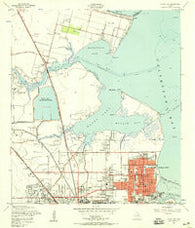 Texas City Texas Historical topographic map, 1:24000 scale, 7.5 X 7.5 Minute, Year 1954