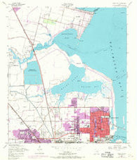 Texas City Texas Historical topographic map, 1:24000 scale, 7.5 X 7.5 Minute, Year 1954