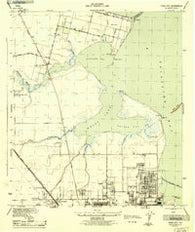 Texas City Texas Historical topographic map, 1:25000 scale, 7.5 X 7.5 Minute, Year 1943