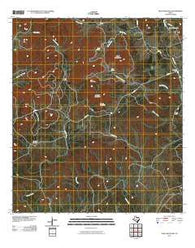 Texas Mountain Texas Historical topographic map, 1:24000 scale, 7.5 X 7.5 Minute, Year 2010