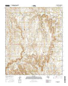 Tonk Creek Texas Current topographic map, 1:24000 scale, 7.5 X 7.5 Minute, Year 2016