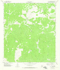 Turney Draw NE Texas Historical topographic map, 1:24000 scale, 7.5 X 7.5 Minute, Year 1971