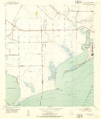 Turtle Bay Texas Historical topographic map, 1:24000 scale, 7.5 X 7.5 Minute, Year 1952