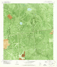 Twin Mott Lake Texas Historical topographic map, 1:24000 scale, 7.5 X 7.5 Minute, Year 1978