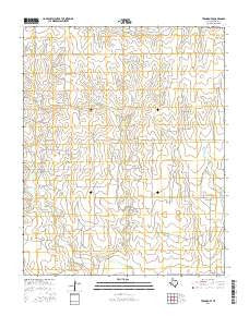 Twin Grove Texas Current topographic map, 1:24000 scale, 7.5 X 7.5 Minute, Year 2016