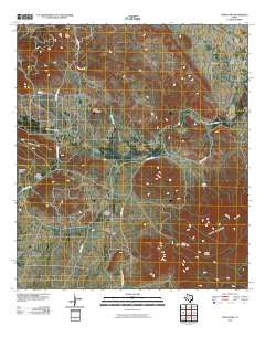 Twin Peaks Texas Historical topographic map, 1:24000 scale, 7.5 X 7.5 Minute, Year 2010