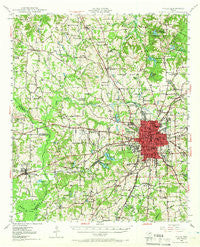 Tyler Texas Historical topographic map, 1:62500 scale, 15 X 15 Minute, Year 1948