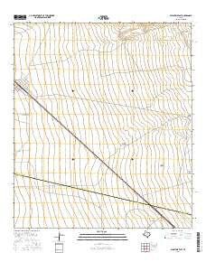 Valentine East Texas Current topographic map, 1:24000 scale, 7.5 X 7.5 Minute, Year 2016
