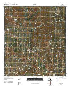 Verhelle Texas Historical topographic map, 1:24000 scale, 7.5 X 7.5 Minute, Year 2010