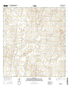 Viboras Texas Current topographic map, 1:24000 scale, 7.5 X 7.5 Minute, Year 2016