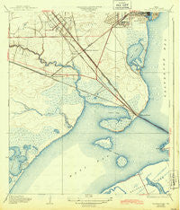 Virginia Point Texas Historical topographic map, 1:31680 scale, 7.5 X 7.5 Minute, Year 1932