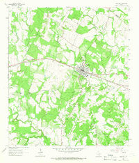 Waelder Texas Historical topographic map, 1:24000 scale, 7.5 X 7.5 Minute, Year 1964
